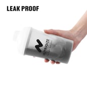 3 - GHC Nutrigize Screw cap Leakproof Protein Shaker, White 700 ml