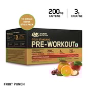 6 - ON (Optimum Nutrition) Gold Standard&nbsp;Pre-Workout,  15 sachets/pack  Fruit Punch 