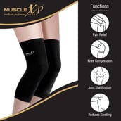 5 - MuscleXP Knee Cap, Black Medium
