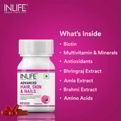 4 - INLIFE Advanced Hair Skin & Nails,  60 capsules  Unflavoured 
