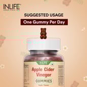 5 - INLIFE Apple Cider Vinegar,  30 gummies  Apple 