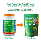 8 - Fast & Up Plant Protein,  2.91 lb  Strawberry Splash 