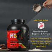 4 - MuscleBlaze Super Gainer Black,  6.6 lb  Double Rich Chocolate 