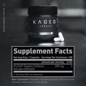 2 - Kaged Muscle Organic Caffeine,  100 veggie capsule(s)  Unflavoured 