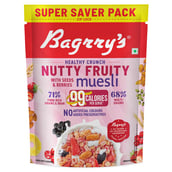 1 - Bagrrys Crunchy Nutty Fruity Muesli,  1 kg  89% Fruits, Nuts, Grains & Seeds 