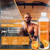 5 - Naturyz L-Carnitine 2400 20 Tablets & Platinum CLA-Carnitine 450ml Como,  2 Piece(s)/Pack  Water Melon Masala & Orange 