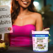 6 - Myfitness Natural Peanut Butter,  1.250 kg  Crunchy 