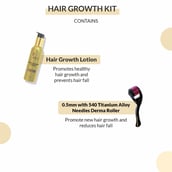 2 - Lely's Hair Growth Lotion 100ml & 0.5mm Derma Roller Combo, 2 Piece(s)/Pack for All Hair Types