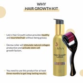 3 - Lely's Hair Growth Lotion 100ml & 0.5mm Derma Roller Combo, 2 Piece(s)/Pack for All Hair Types