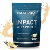 1 - Nakpro Impact Whey Protein,  2.2 lb  Vanilla 