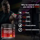 4 - Nakpro Creatine Monohydrate,  Tangy Orange  0.55 lb 