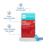 7 - HealthKart HK Vitals Hair Strength&nbsp;Biotin Gummies,  30 gummies  Strawberry