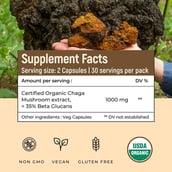 5 - Rooted Active Naturals Chaga Organic Mushroom Extract, 90 veggie capsule(s)
