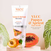 1 - VLCC Papaya & Apricot Face Scrub,  80 g  Skin Defense 