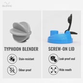 2 - SLOVIC Shaker,  Black/Blue  500 ml 