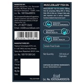 6 - MuscleBlaze Omega 3 Fish Oil (1000 mg) with 180mg EPA and 120mg DHA,  120 capsules 