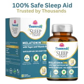 2 - Vaamveda Melatonin Sleeping Pills Strong Medication Neend with Tagar B6,  60 tablet(s)  Unflavoured (Pack of 3) 