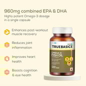2 - TrueBasics Fish Oil with 1250mg Omega-3 560mg EPA 400mg DHA OP,  30 capsules 