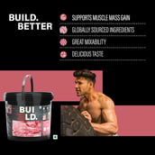 7 - Build Ultimate Mass Gainer, 11 lb Spanish Strawberry & Banana