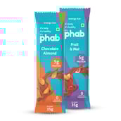 1 - Phab Energy Bar, 6 bar(s) Fruit & Nut & (Chocolate Almond