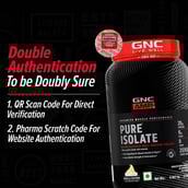 8 - GNC AMP Pure Isolate Powder,  2 lb  Vanilla Custard 