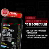 8 - GNC Amp Gold Series 100% Whey Protein Advanced,  2 lb  Vanila Ice Cream 
