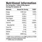 GNC Biotin 10000 mcg, 60 tablet(s) Unflavoured