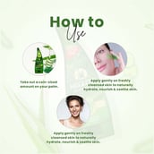 5 - Meglow Aloe Vera Gel,  125 g  for All Skin Types (Pack of 3) 