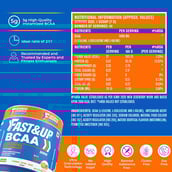 5 - Fast & Up BCAA,  0.69 lb  45 Servings  Watermelon Splash 