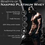 5 - Nakpro Whey Platinum Whey Protein Isolate,  2.2 lb  Unflavored (Jar) 