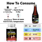 5 - Riffway Weight Gain Syrup 200 ml & Optimal Grow Weight 30 Capsules Combo,  2 Piece(s)/Pack  Unflavoured 