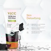 4 - VLCC Bright Glow & Hydra Nourish Serum Face Wash AM & PM Combo,  150 ml  with Charcoal & Aloe Vera 