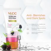 4 - VLCC Bright Glow Serum Face Wash,  100 ml  with Vitamin C Serum & Mulberry 