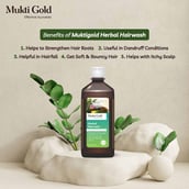 6 - Axiom Mukti Gold Herbal Hairwash,  500 ml  (Dispenser) for All Types Hair Pack of 3 
