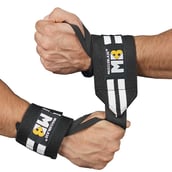 MuscleBlaze Wrist Support, Black & White Free Size