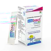 1 - Dr. Morepen Intebact Insta 2 Bn Probiotic,  6 sachets/pack  Delicious Vanilla 