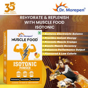 6 - Dr. Morepen Muscle Food Isotonic Powder, 2.2 lb Mango