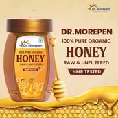 8 - Dr. Morepen 100% Pure Organic Honey,  250 g  Raw & Unfiltered (Pack of 2) 
