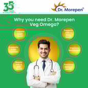 7 - Dr. Morepen Veg Omega 3 6 7 9 (Pack of 2),  60 capsules 