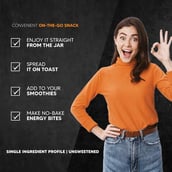 5 - AS-IT-IS Nutrition Peanut Butter,  1 kg  Crunchy 