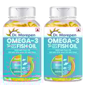 1 - Dr. Morepen Omega-3 Deep Sea Fish Oil 1000mg (Pack of 2),  60 softgels 