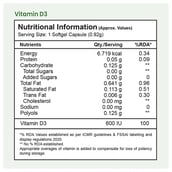 4 - Tata 1mg Vitamin D3,  60 softgels  Unflavoured 