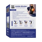 9 - Tata 1mg Ankle Binder, Black XL