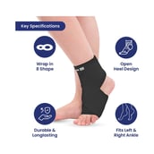 3 - Tata 1mg Ankle Binder,  Black  Large 
