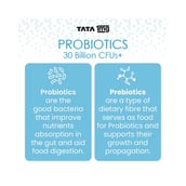 6 - Tata 1mg Probiotics 30 Billion CFUs+,  60 capsules  Unflavoured 
