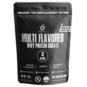 Gentle Beast Multi Flavored Whey Protein Isolate, 2.2 lb Belgian Chocolate, Mango and Cookies & Cream