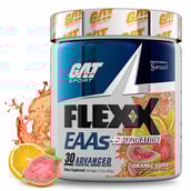 1 - GAT Flexx EAAs,  0.76 lb  30 Servings  Orange Guava 