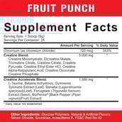 3 - Rich Piana - 5% Nutrition Crea-Ten,  Fruit Punch  0.49 lb 