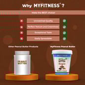 3 - Myfitness Chocolate Peanut Butter,  510 g  Almond Crunch 