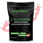 1 - Nakpro L-Glutamine,  0.66 lb  Pink Guava 